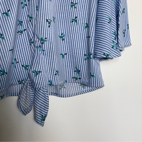 Women’s blue striped blouse, Passport - Picture 4 of 4